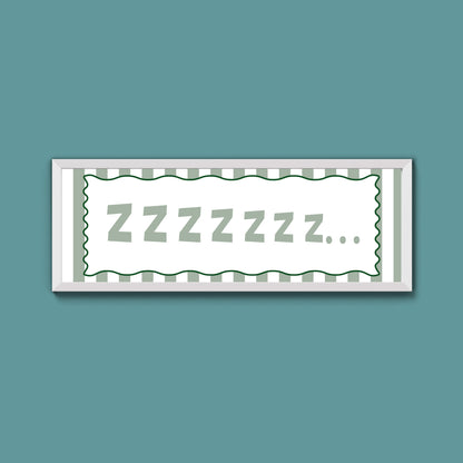 Snooze Zzzzz Framed Print