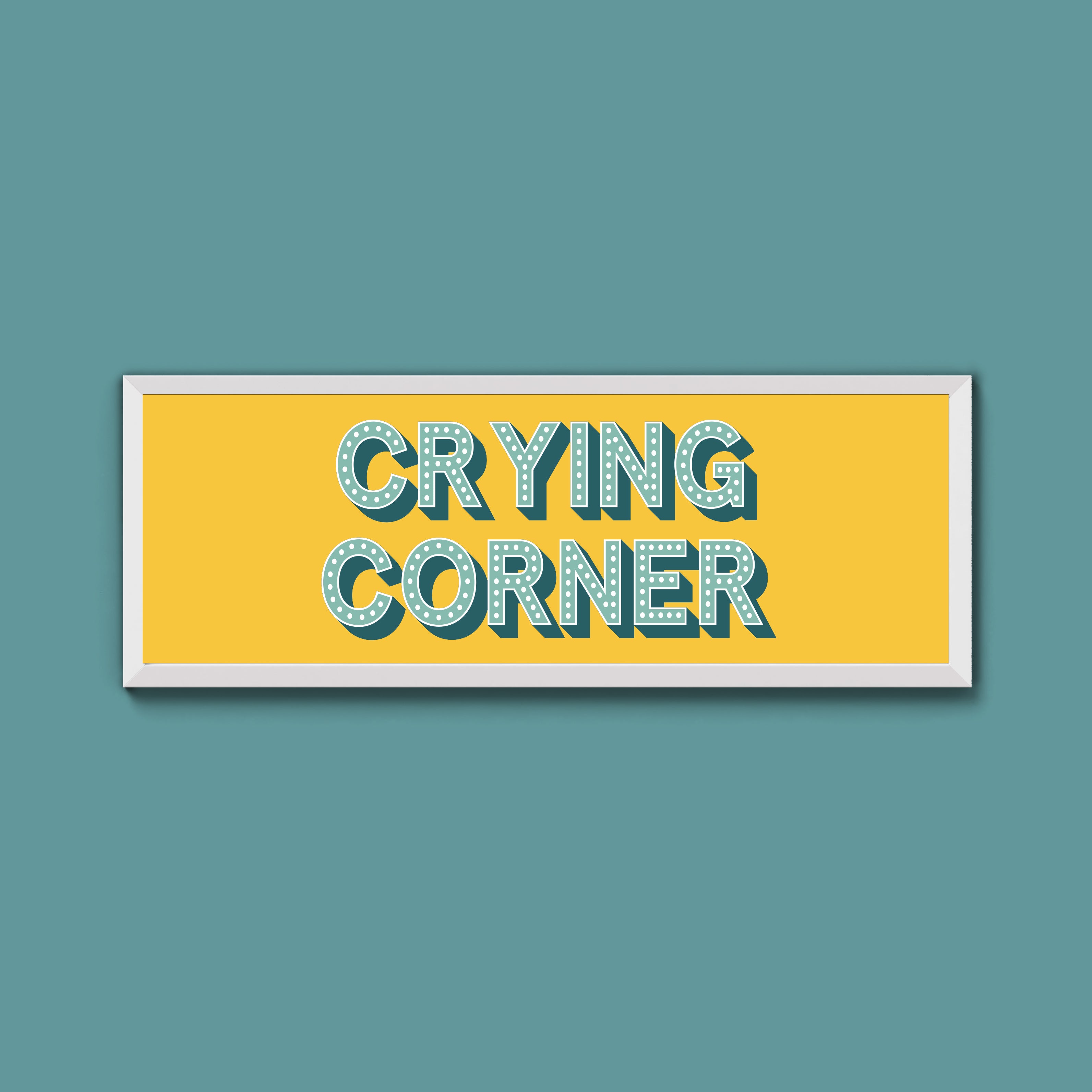 Crying Corner Framed Print (New Style)