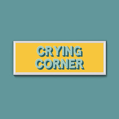 Crying Corner Framed Print (New Style)