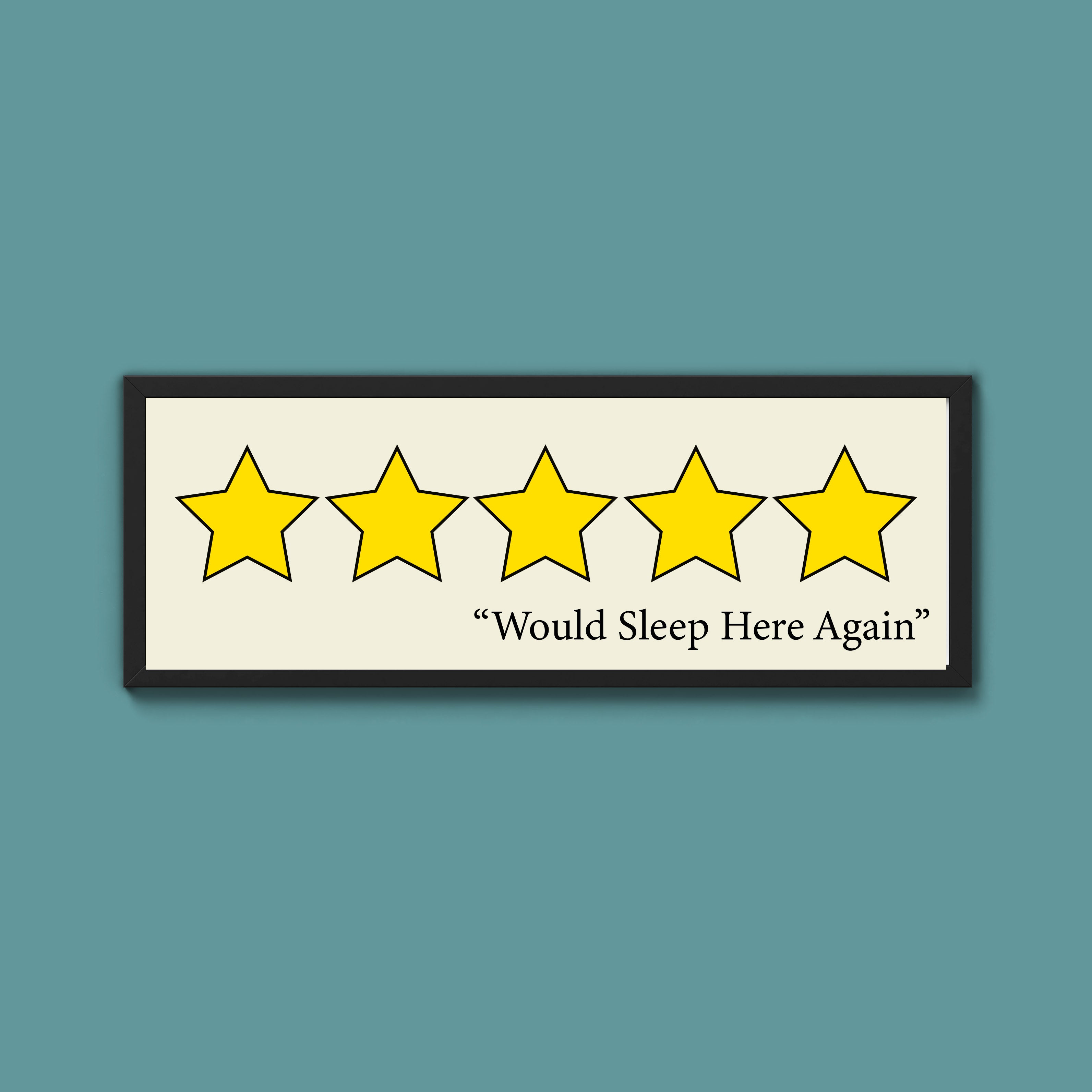 Would Sleep Here Again Framed Print (New Style)
