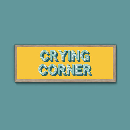 Crying Corner Framed Print (New Style)