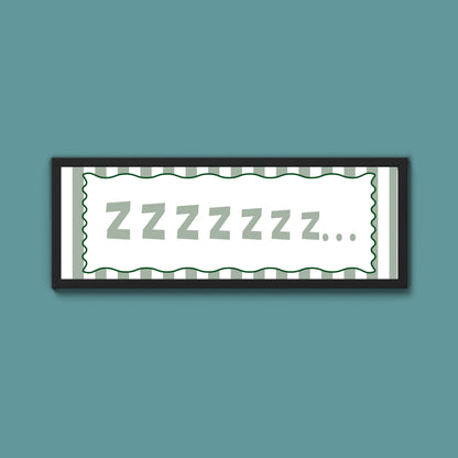 Snooze Zzzzz Framed Print
