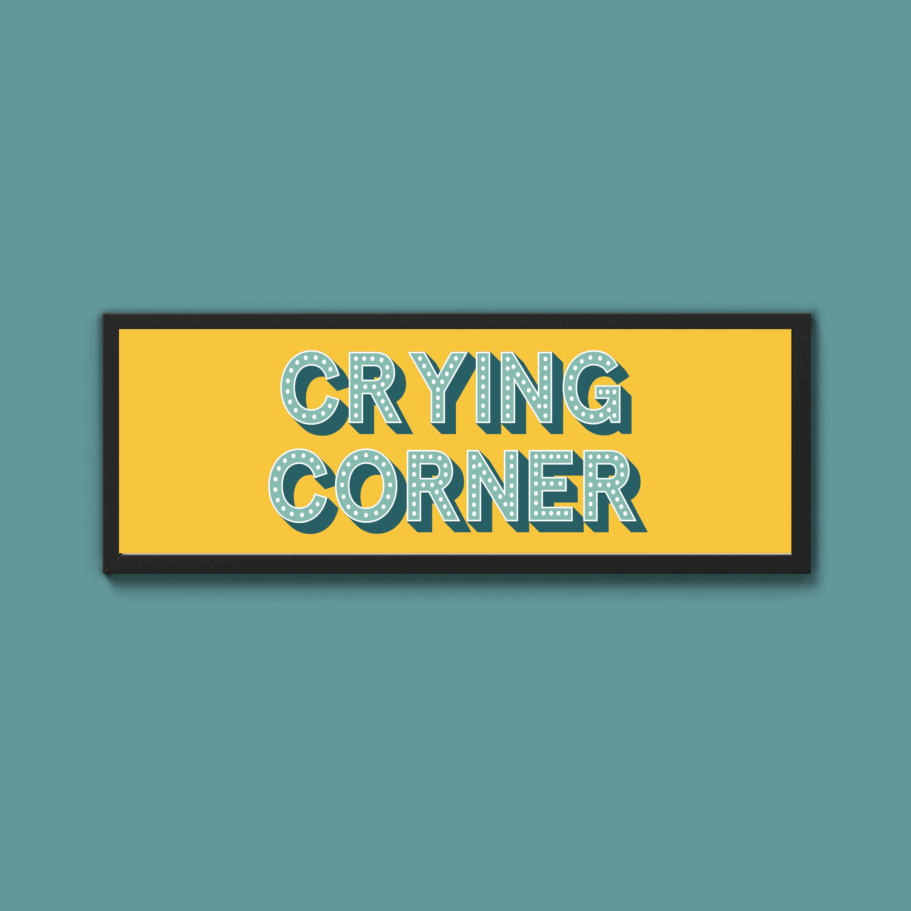 Crying Corner Framed Print (New Style)
