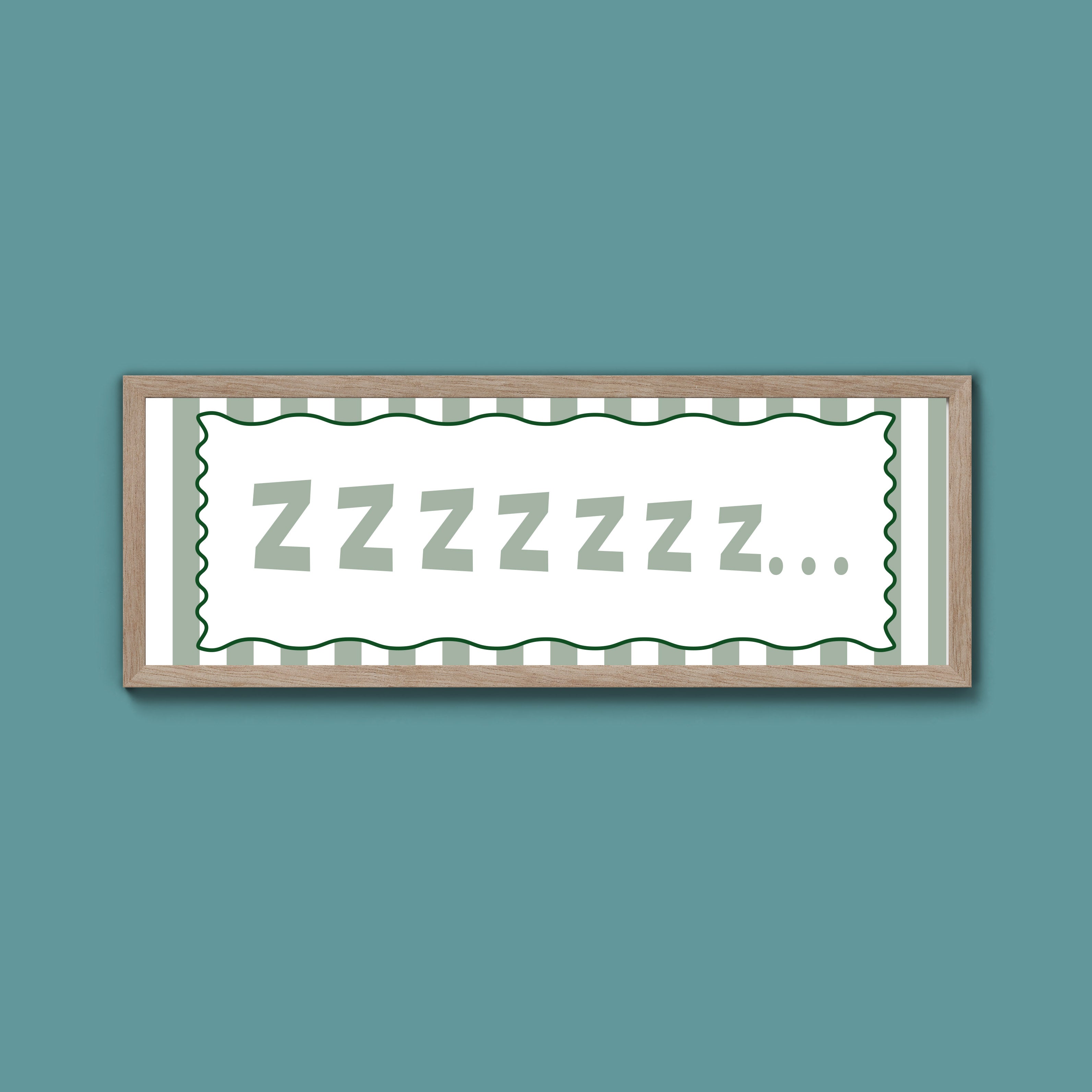 Snooze Zzzzz Framed Print