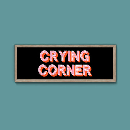 Crying Corner Framed Print (New Style)