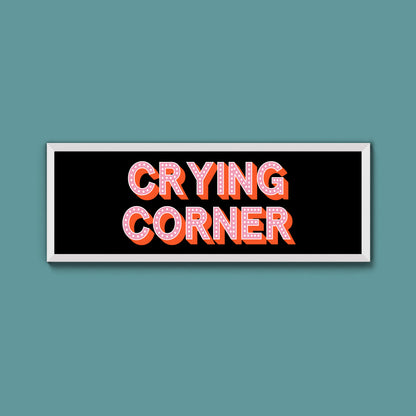 Crying Corner Framed Print (New Style)