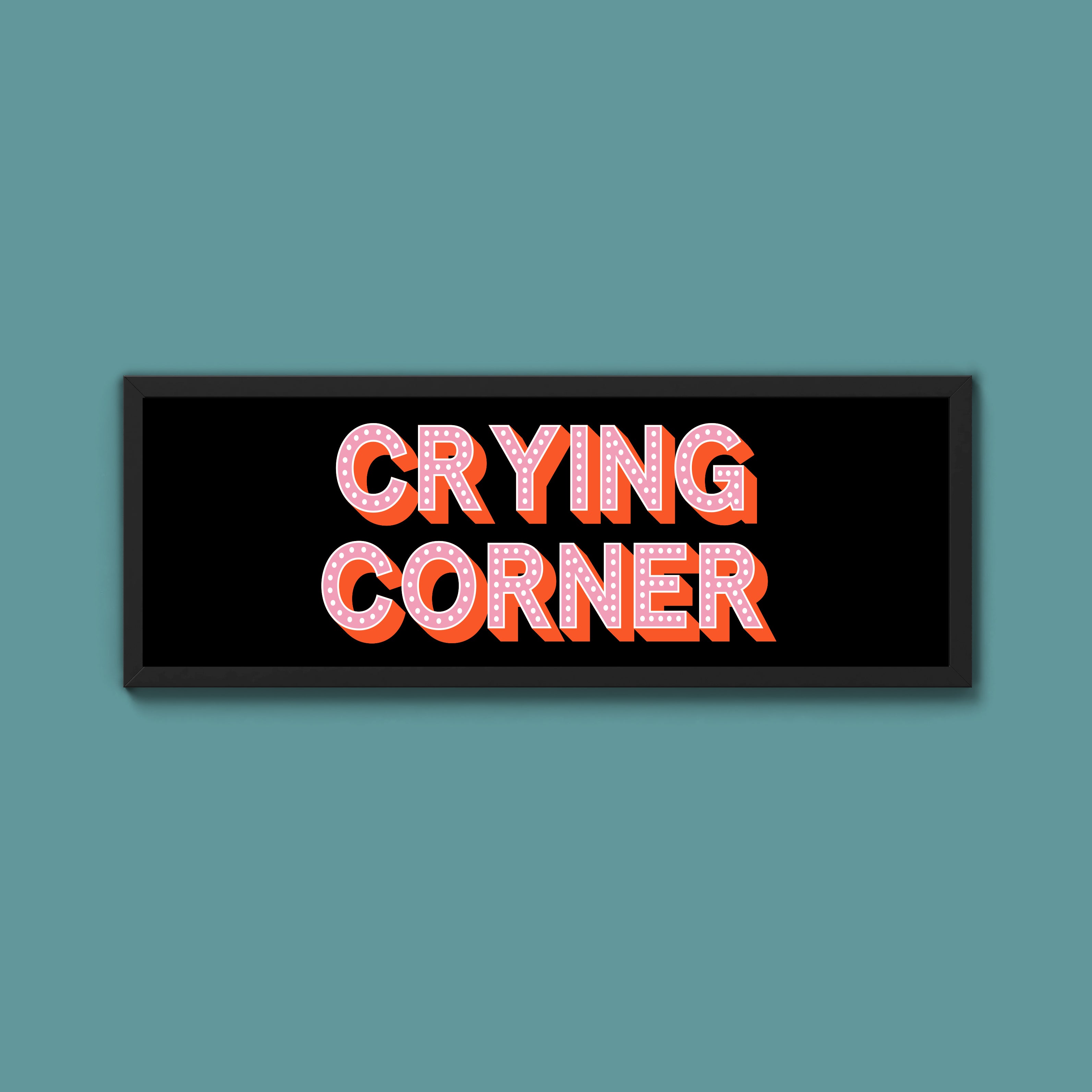 Crying Corner Framed Print (New Style)