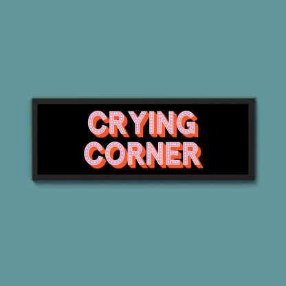 Crying Corner Framed Print (New Style)