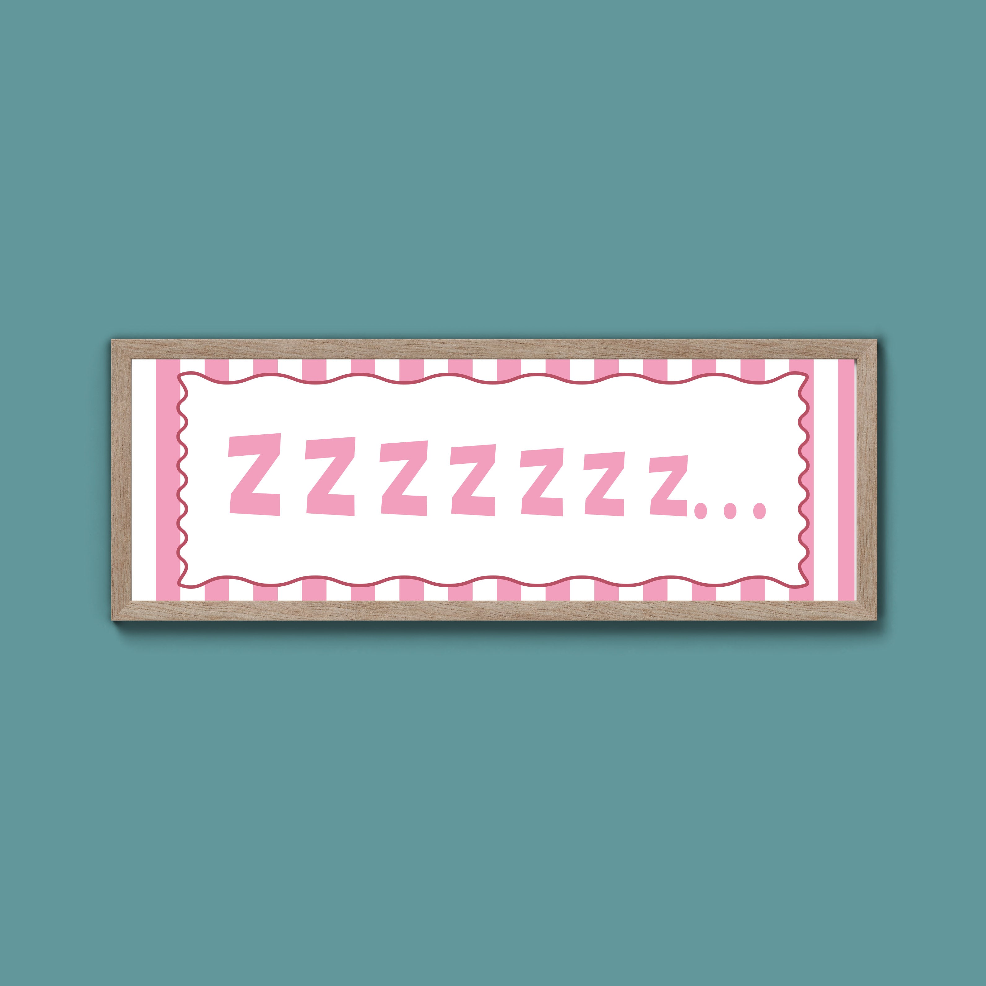 Snooze Zzzzz Framed Print