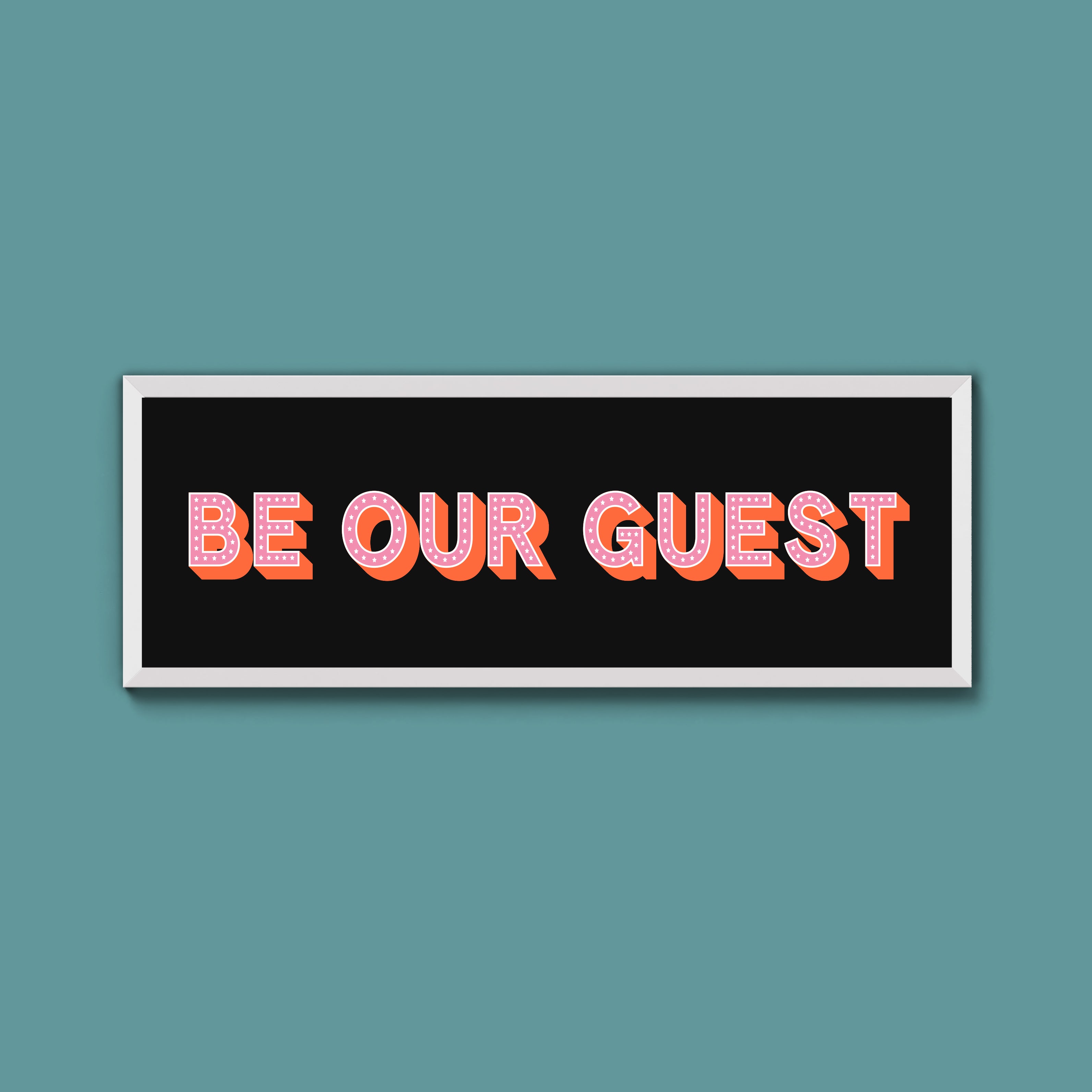 Be Our Guest Framed Print (New Style)
