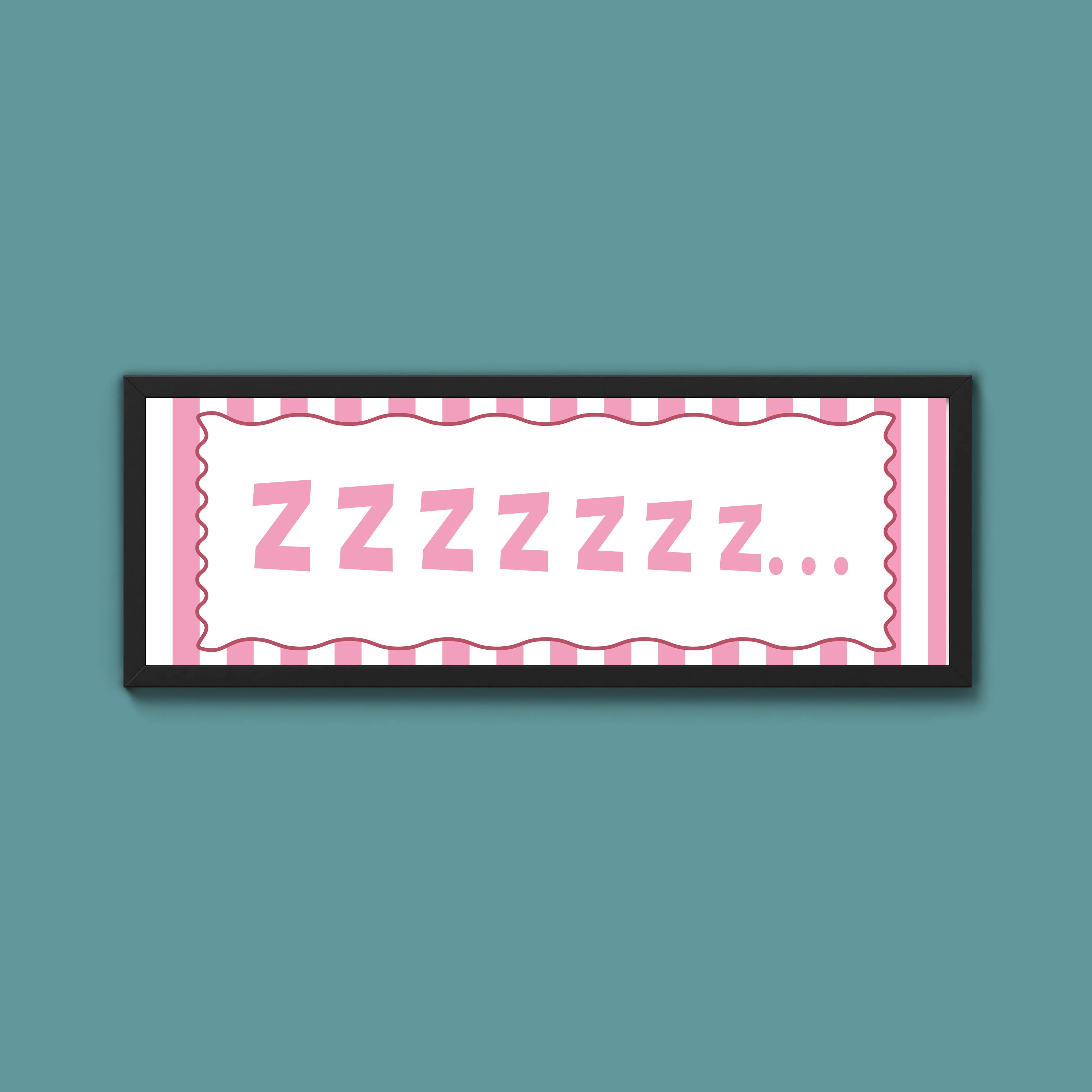 Snooze Zzzzz Framed Print