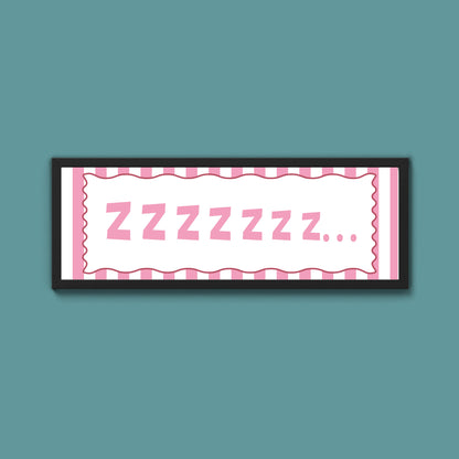 Snooze Zzzzz Framed Print
