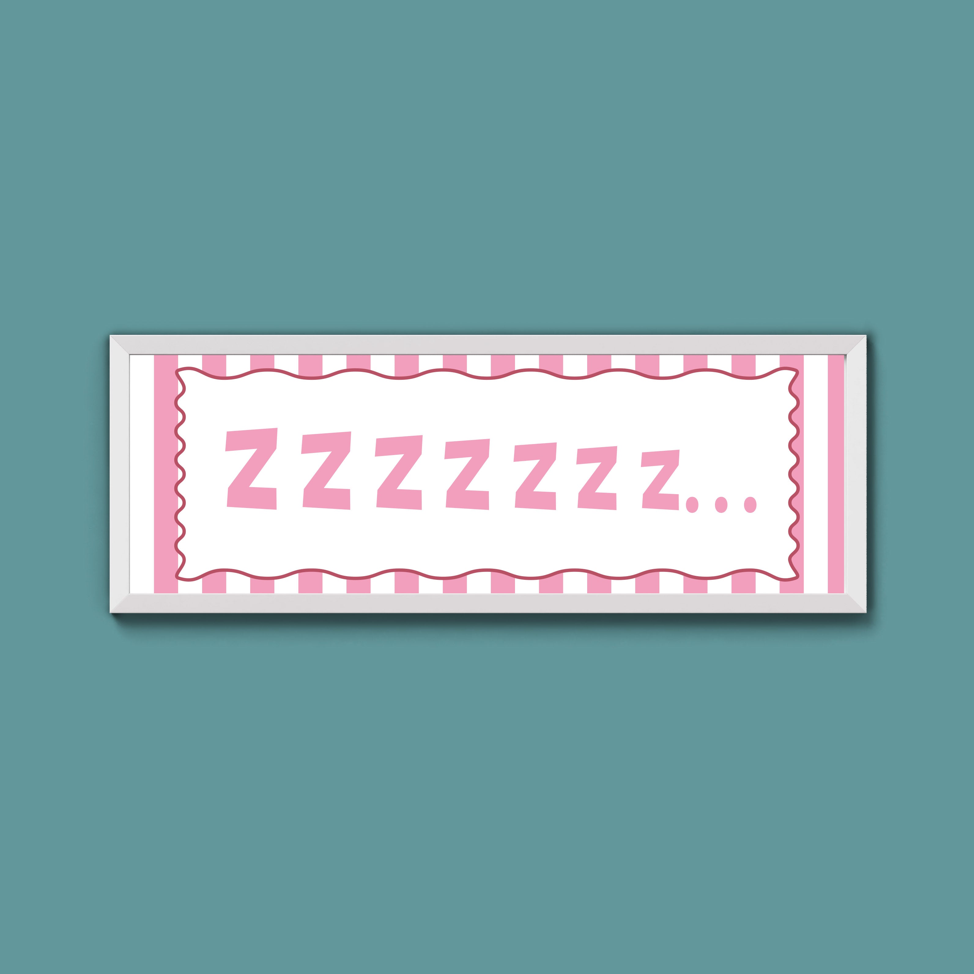 Snooze Zzzzz Framed Print
