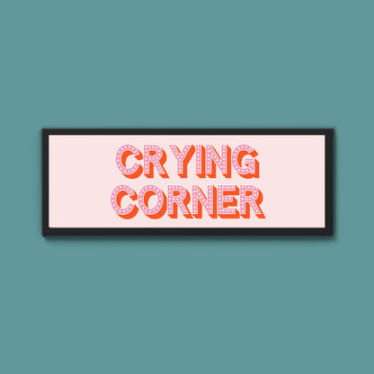 Crying Corner Framed Print (New Style)