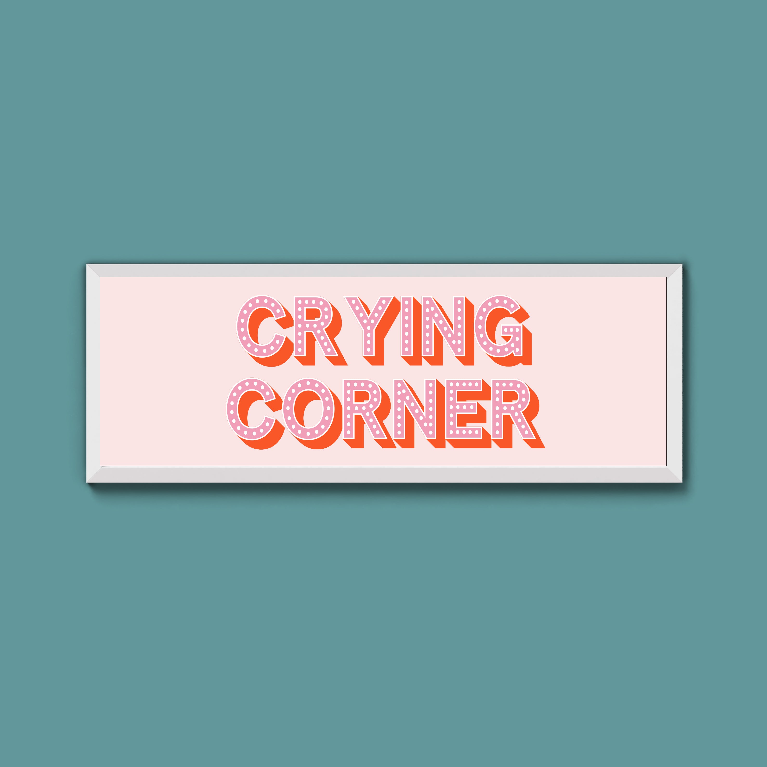 Crying Corner Framed Print (New Style)