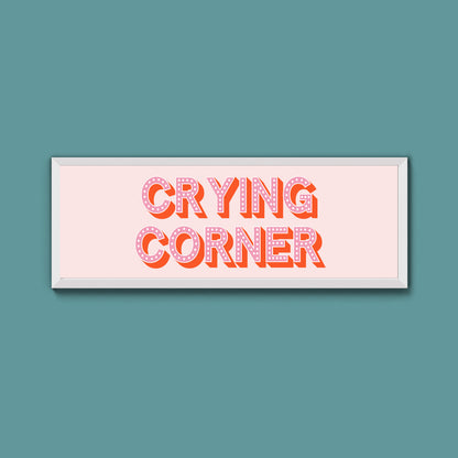 Crying Corner Framed Print (New Style)