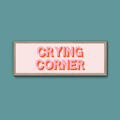Crying Corner Framed Print (New Style)