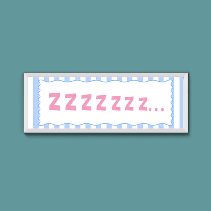 Snooze Zzzzz Framed Print