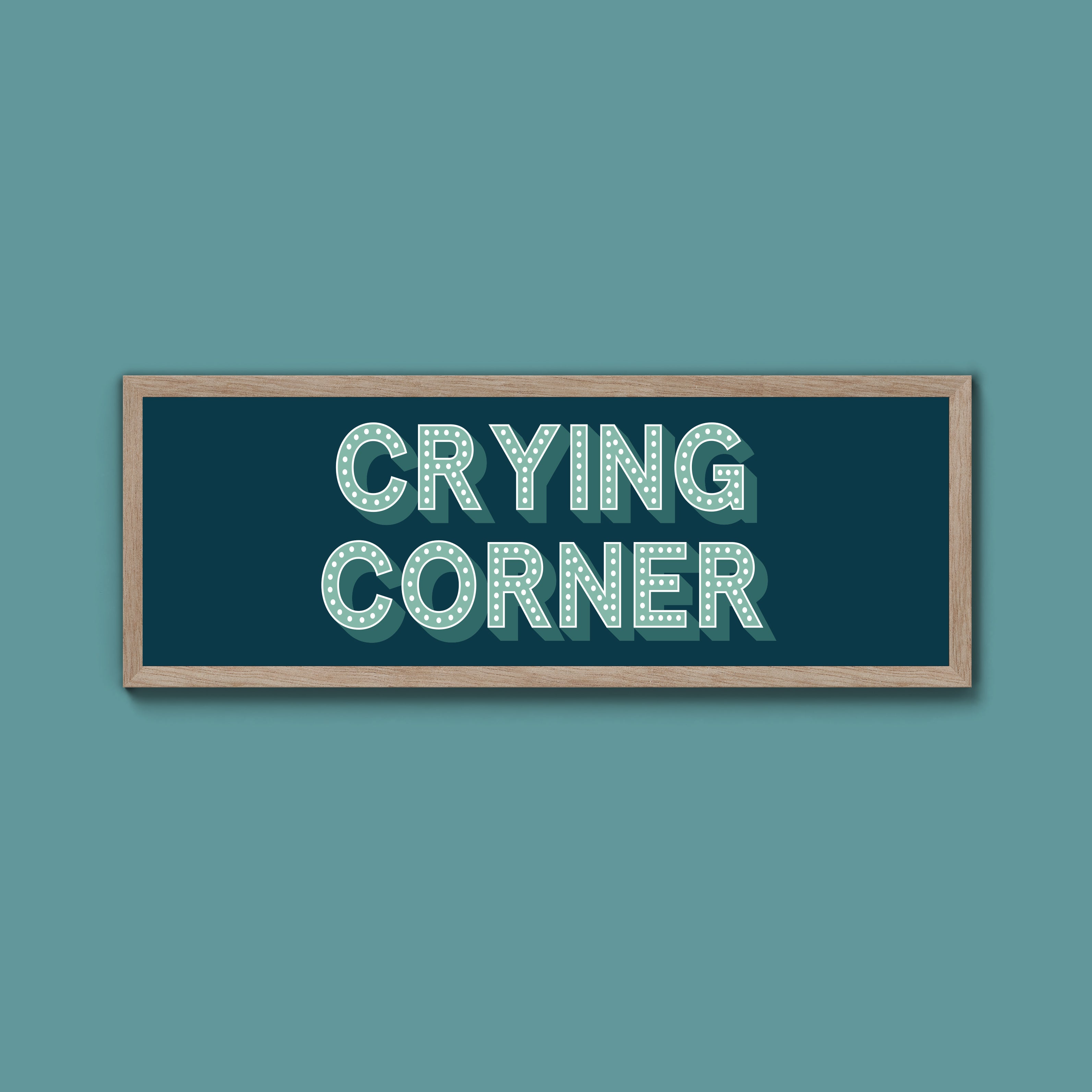 Crying Corner Framed Print (New Style)