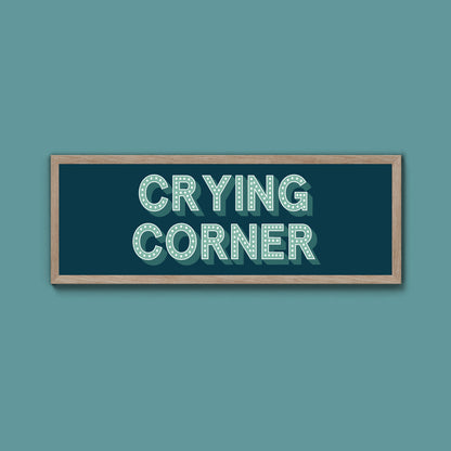 Crying Corner Framed Print (New Style)