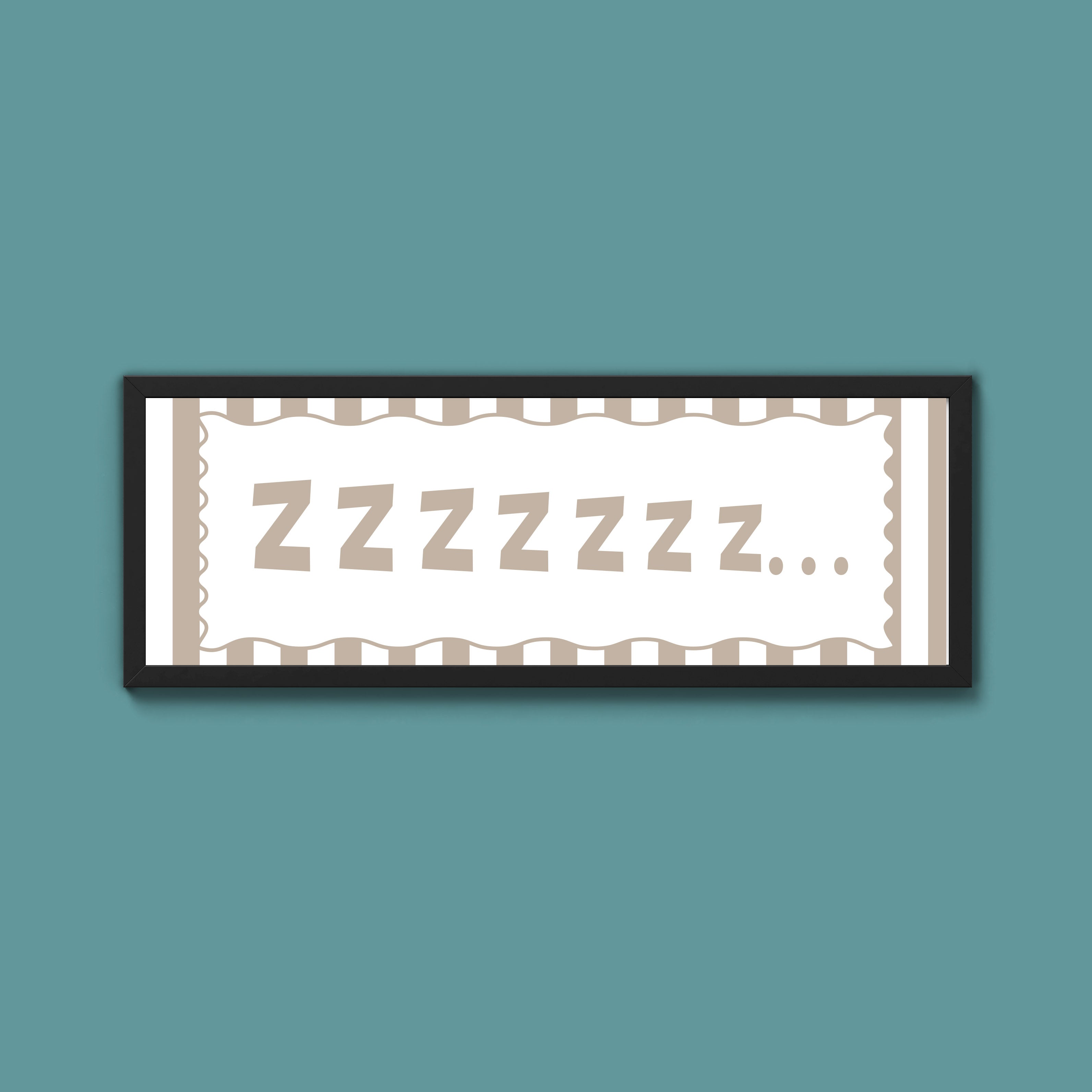 Snooze Zzzzz Framed Print