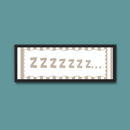 Snooze Zzzzz Framed Print