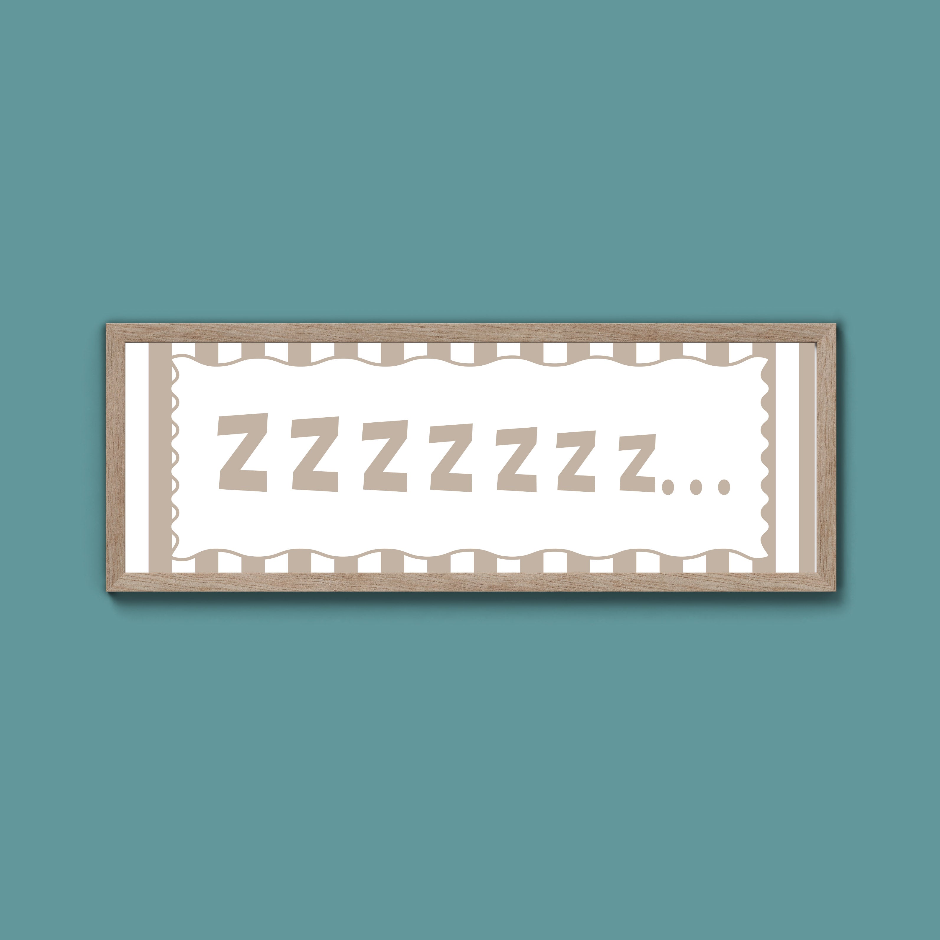 Snooze Zzzzz Framed Print