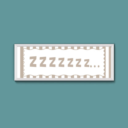Snooze Zzzzz Framed Print