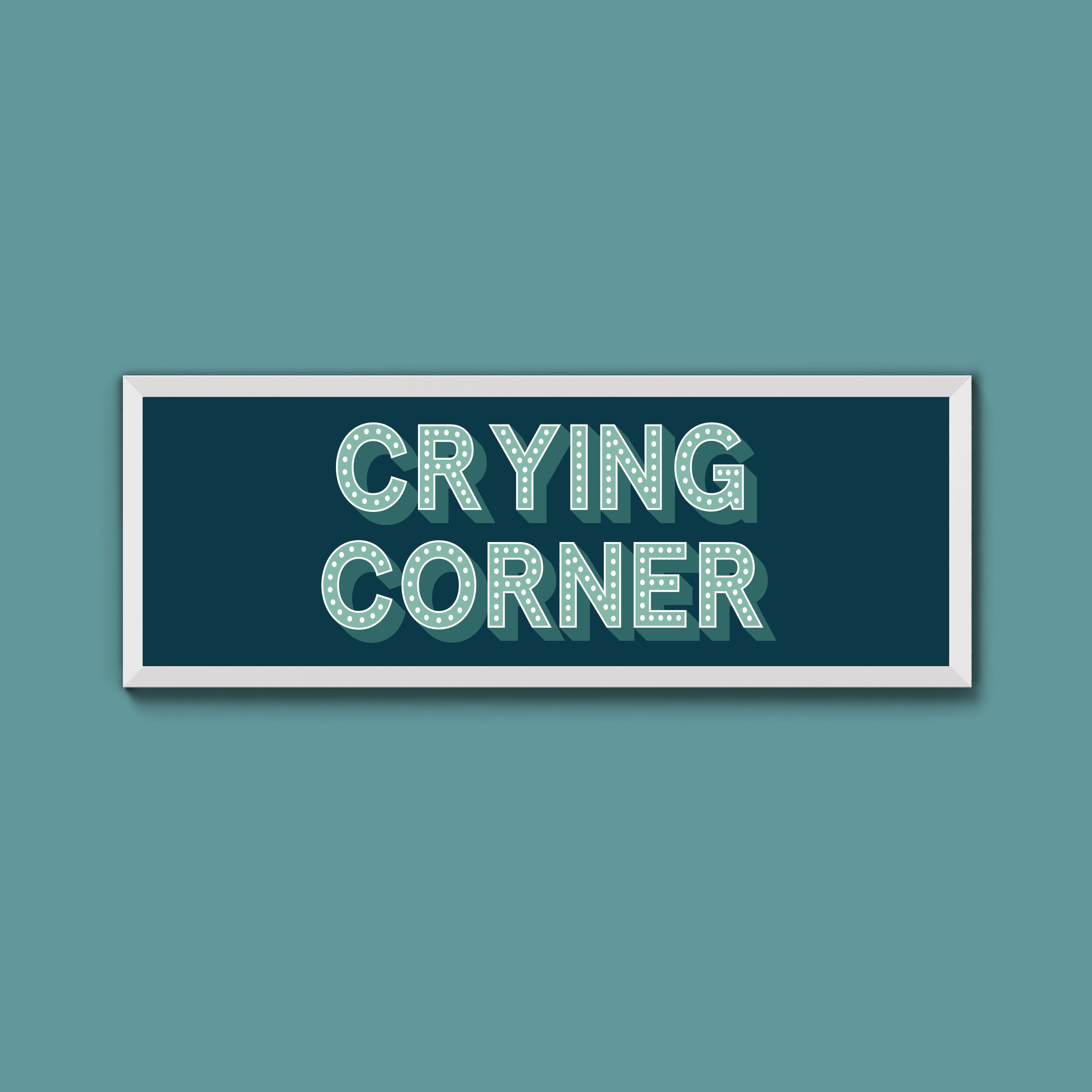 Crying Corner Framed Print (New Style)