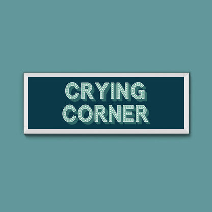 Crying Corner Framed Print (New Style)