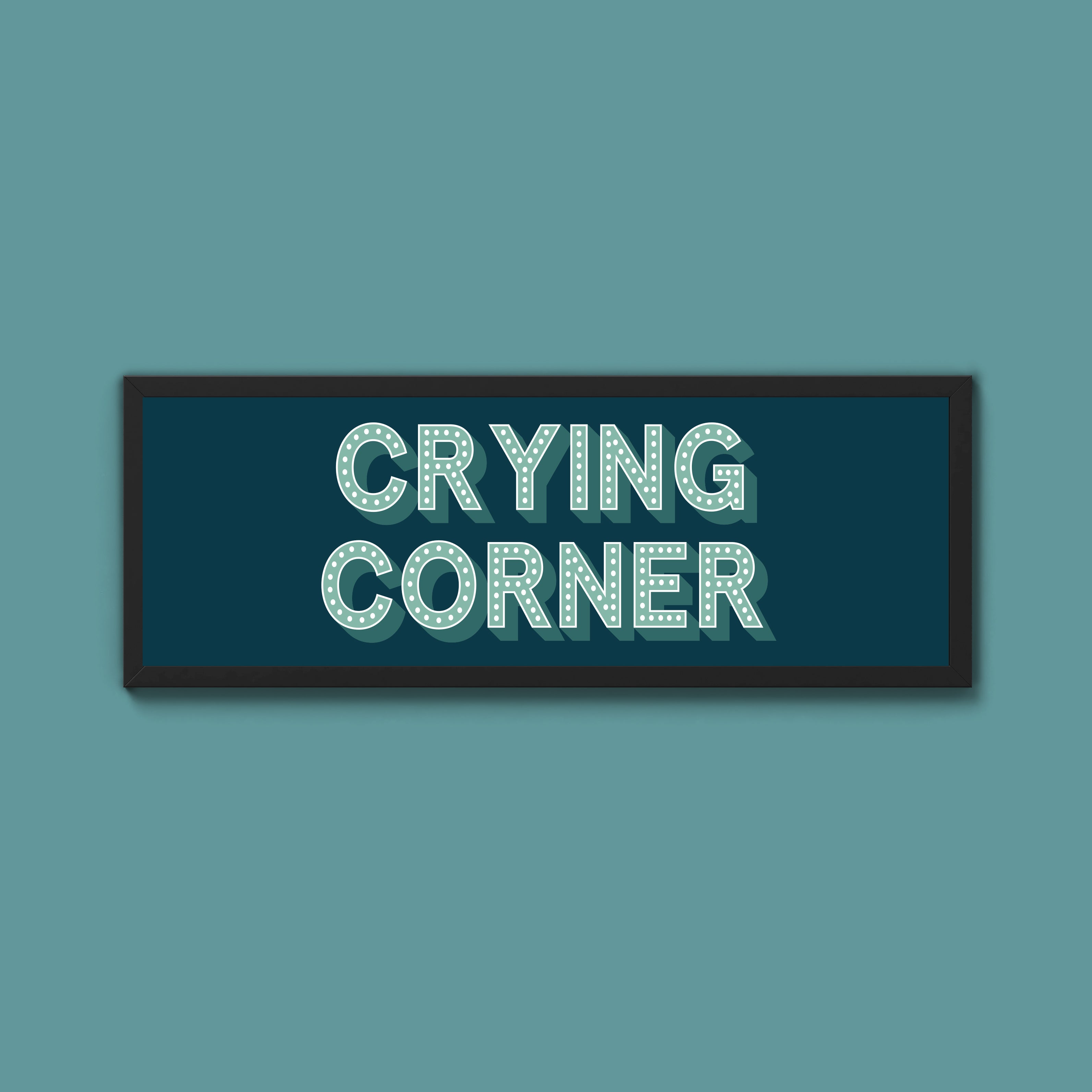 Crying Corner Framed Print (New Style)