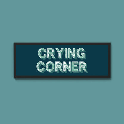 Crying Corner Framed Print (New Style)