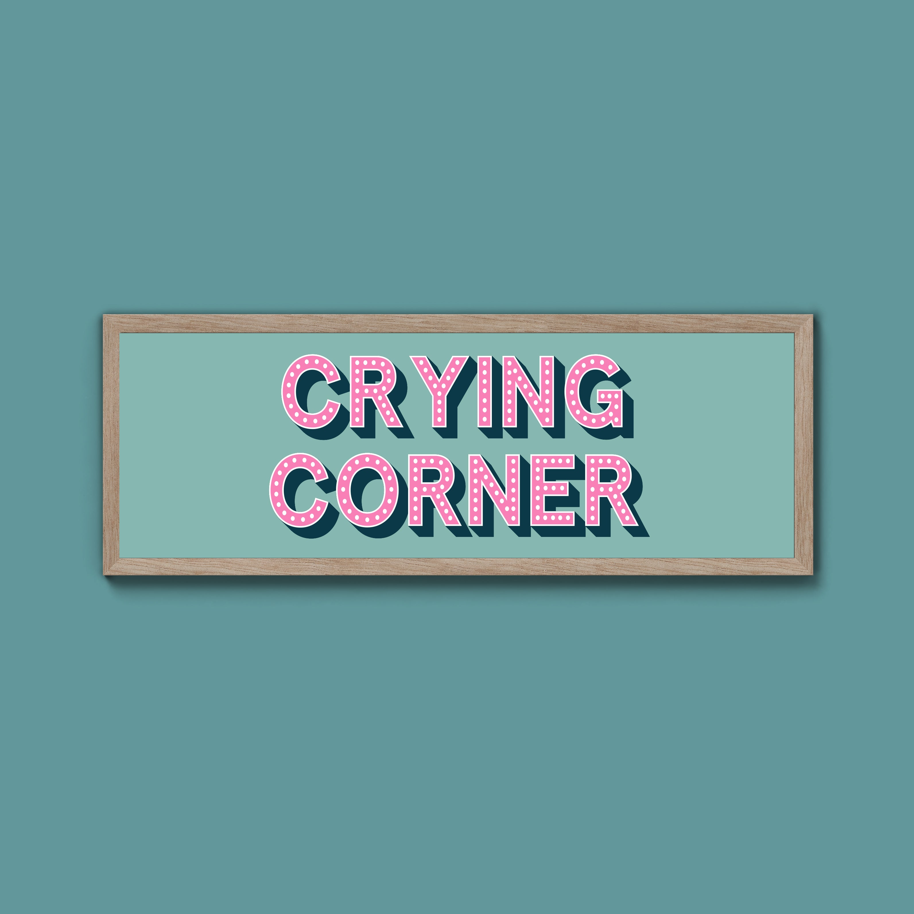 Crying Corner Framed Print (New Style)