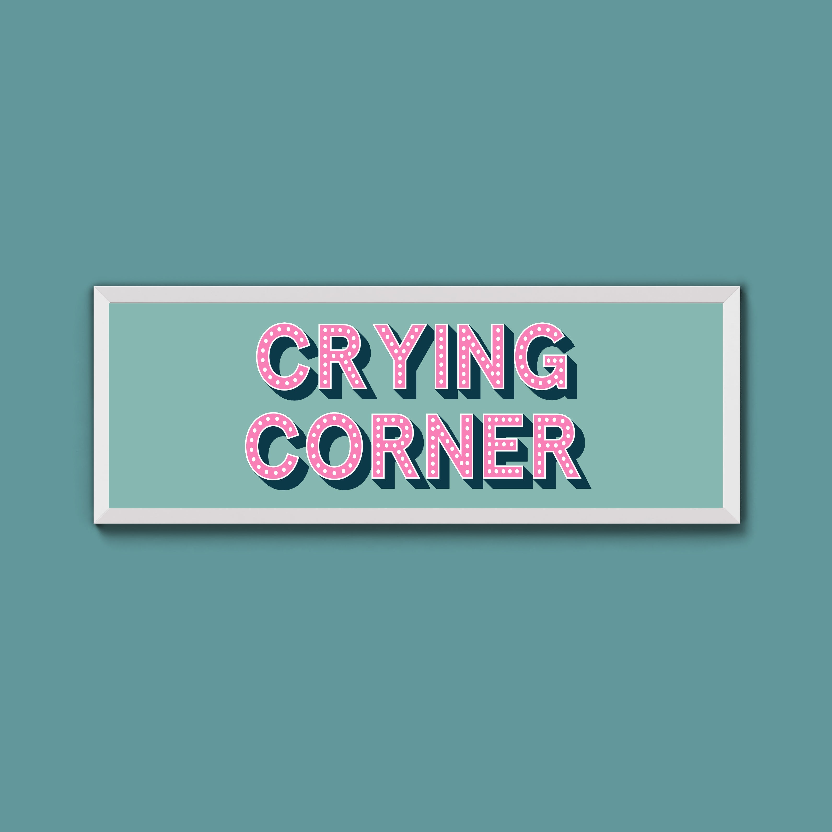 Crying Corner Framed Print (New Style)