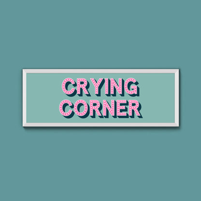 Crying Corner Framed Print (New Style)