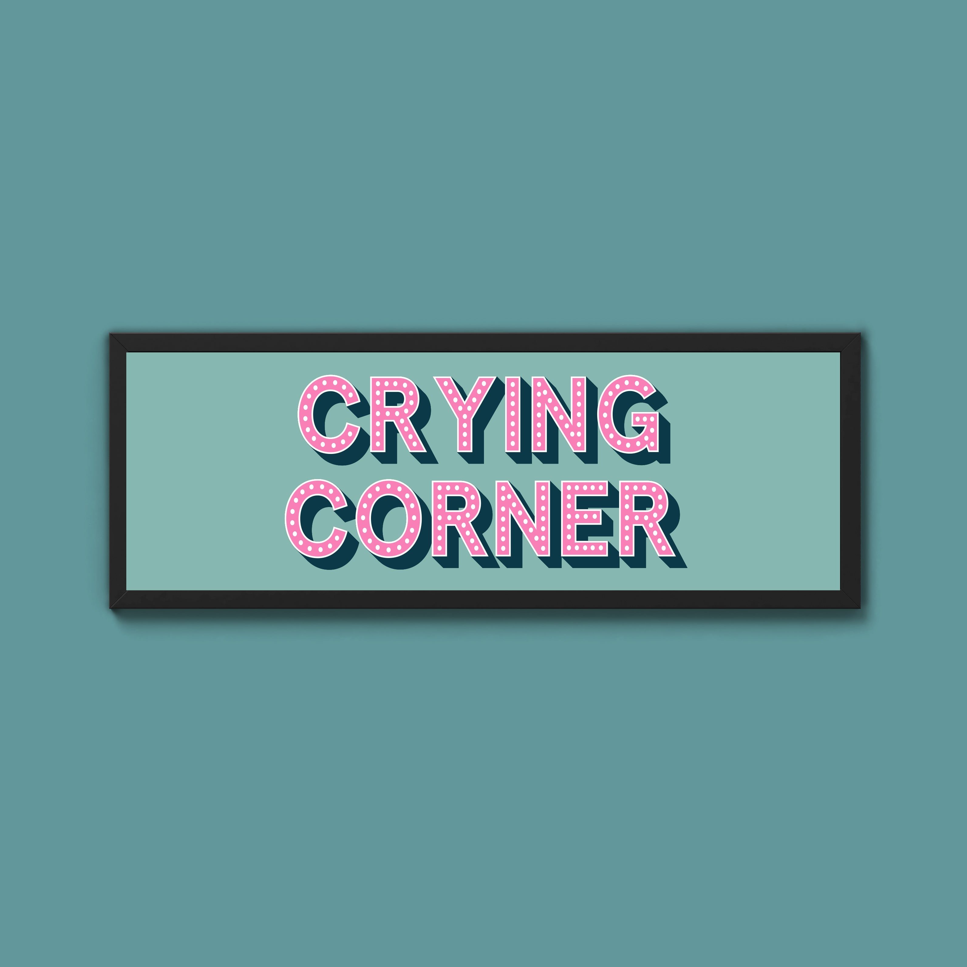 Crying Corner Framed Print (New Style)