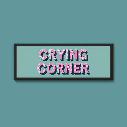 Crying Corner Framed Print (New Style)