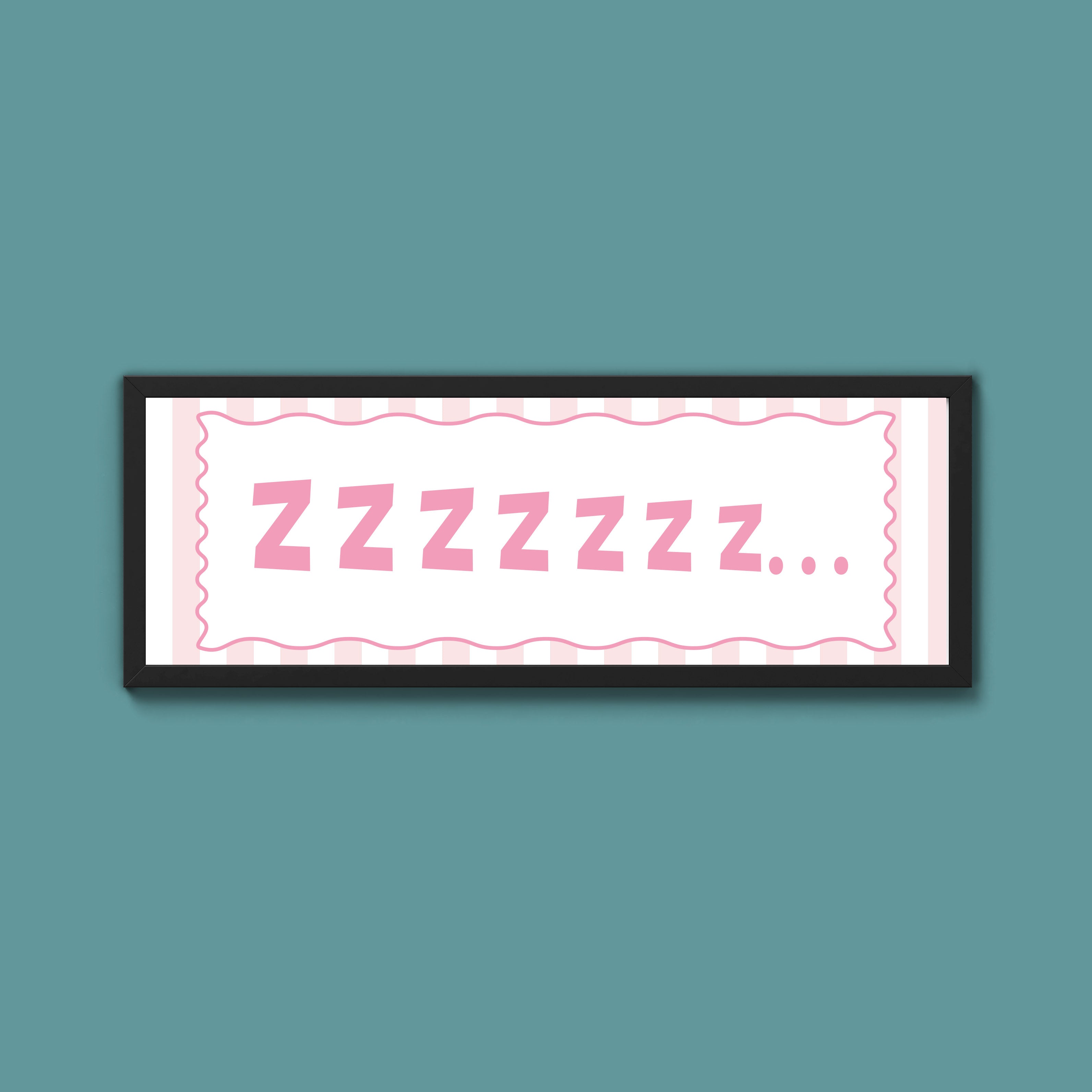 Snooze Zzzzz Framed Print