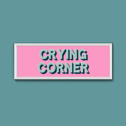Crying Corner Framed Print (New Style)