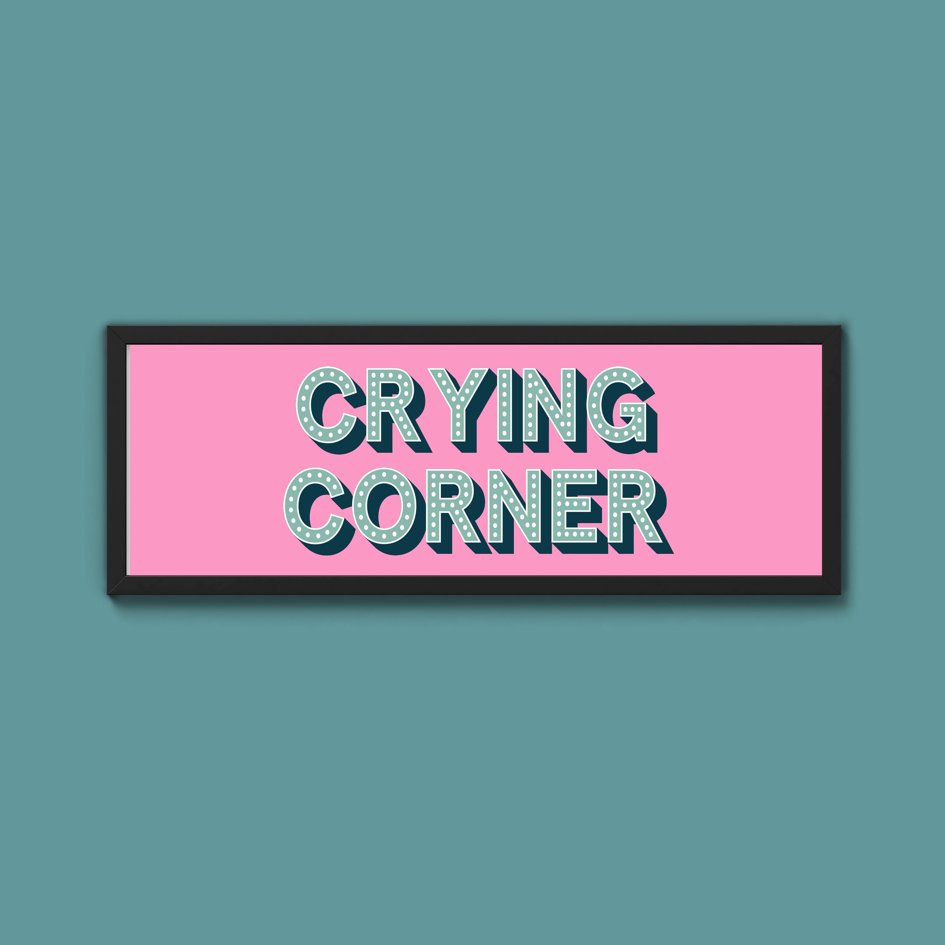 Crying Corner Framed Print (New Style)