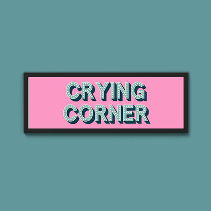 Crying Corner Framed Print (New Style)