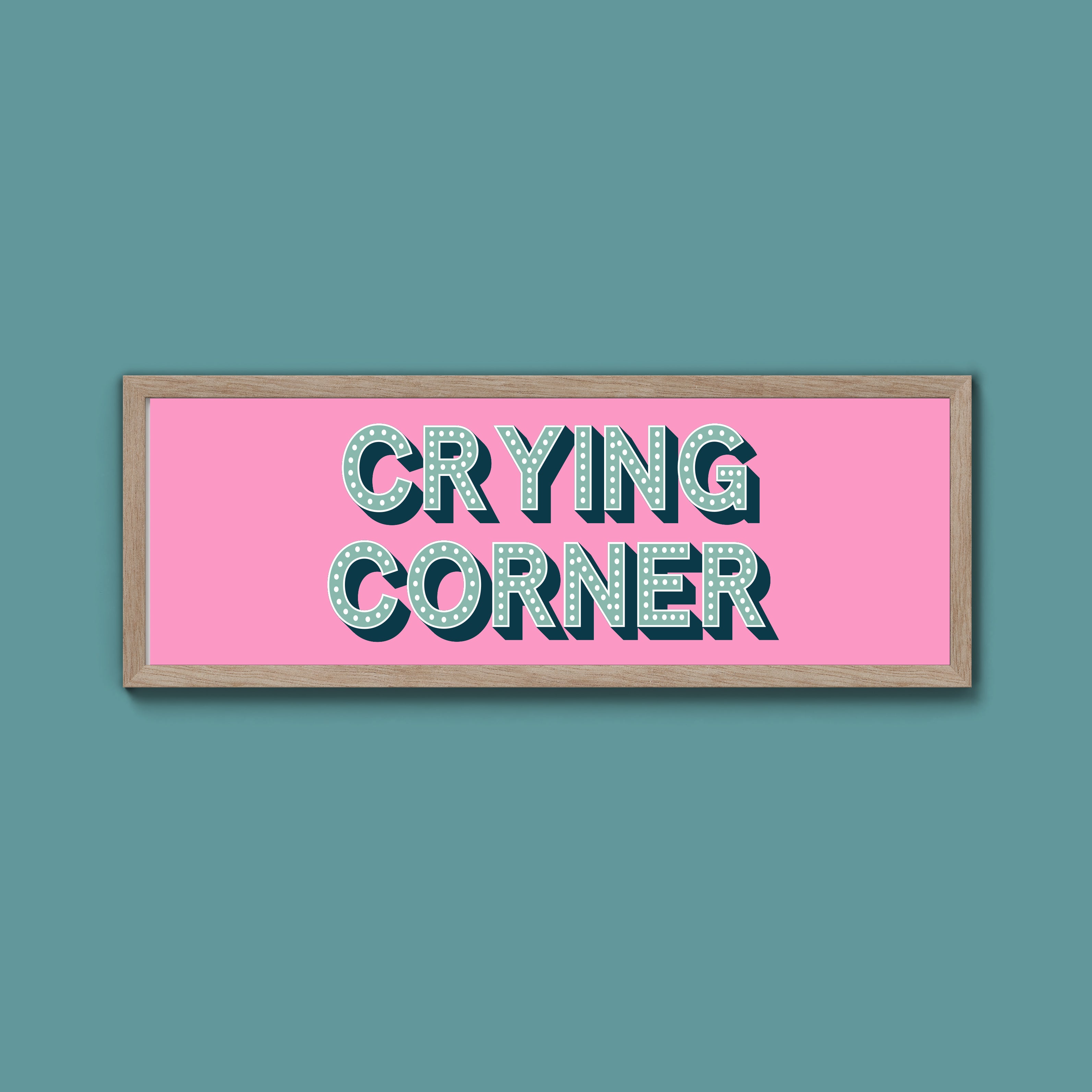 Crying Corner Framed Print (New Style)