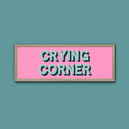 Crying Corner Framed Print (New Style)