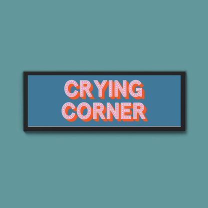 Crying Corner Framed Print (New Style)