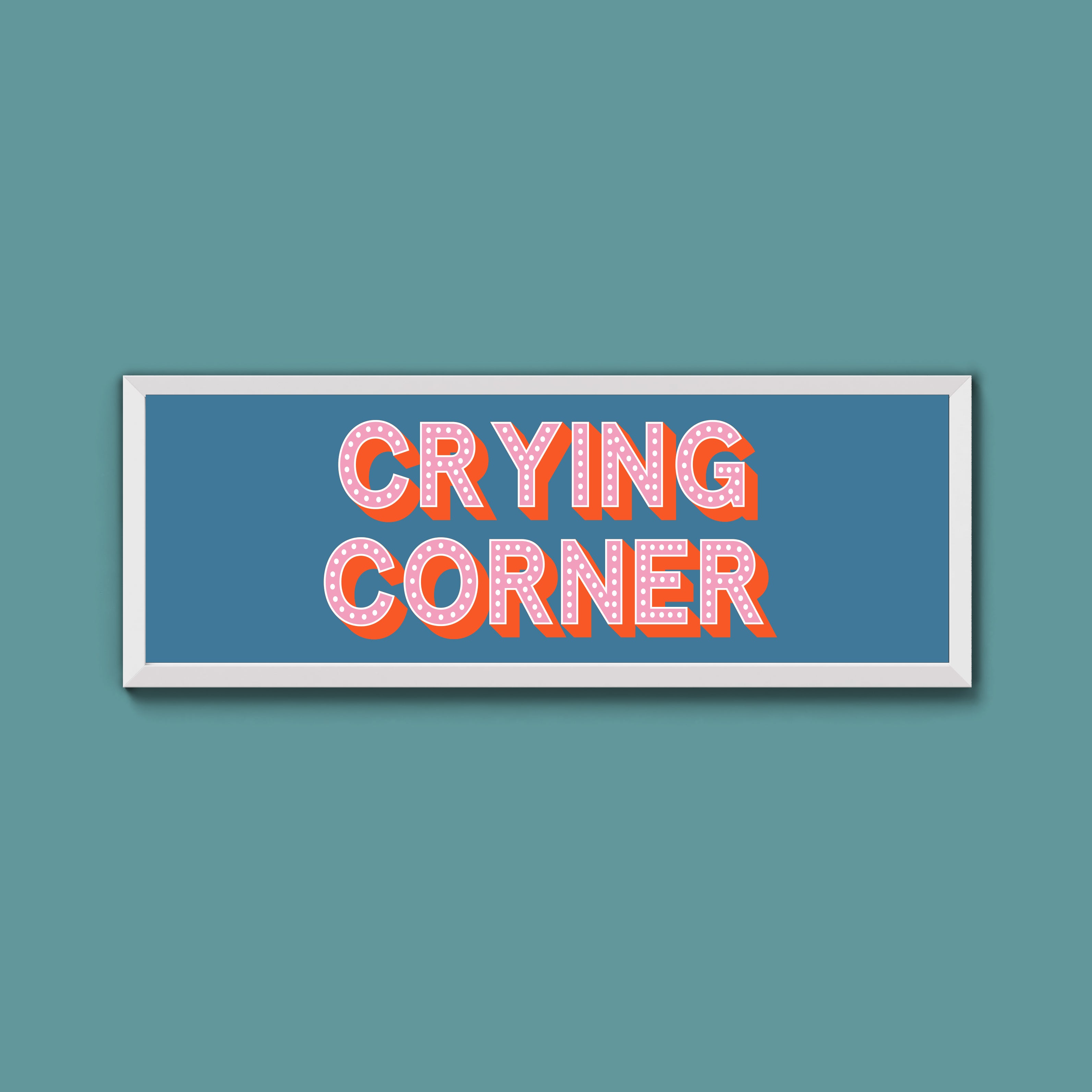 Crying Corner Framed Print (New Style)