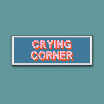 Crying Corner Framed Print (New Style)