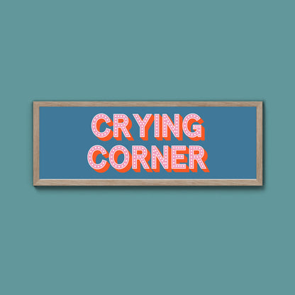 Crying Corner Framed Print (New Style)