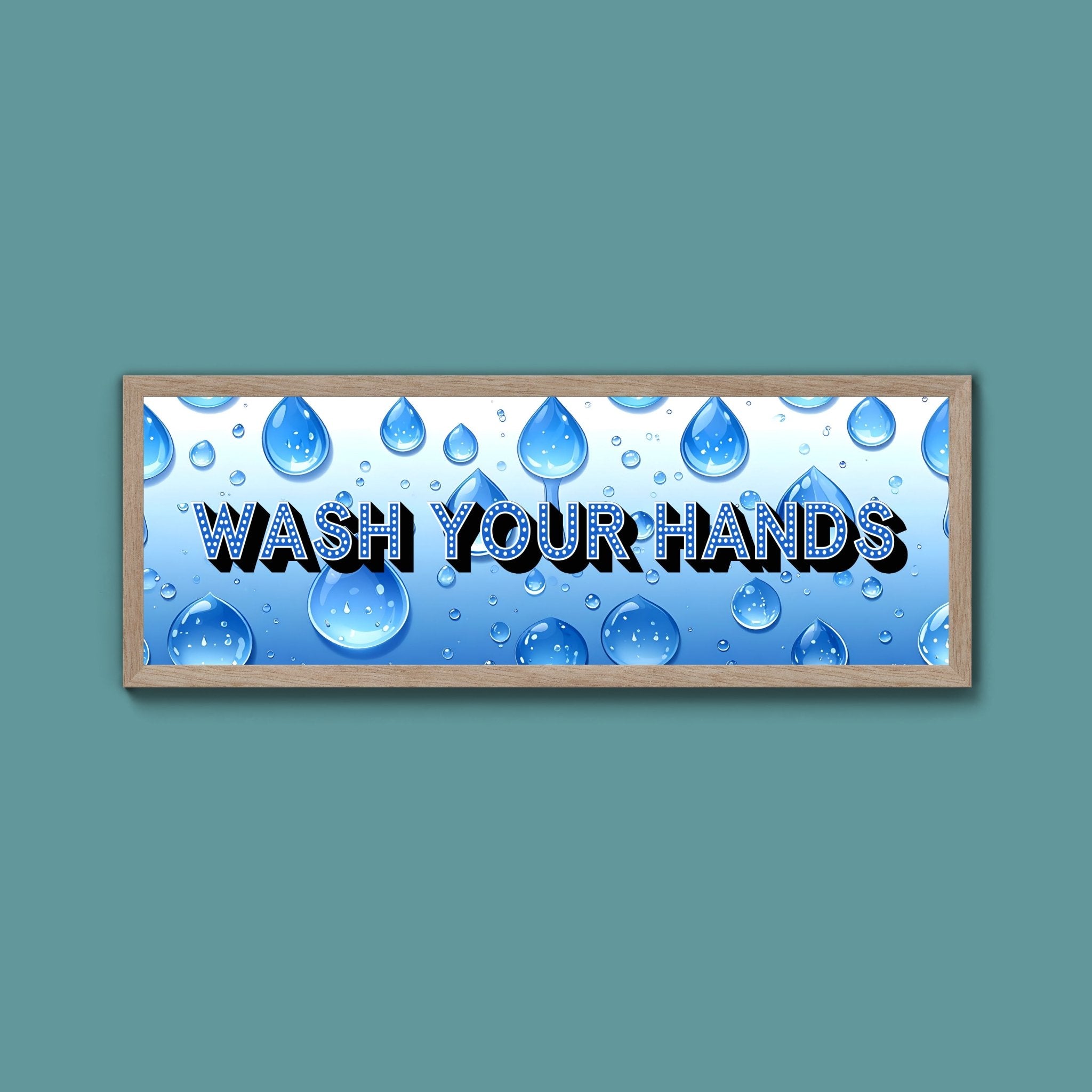 Wash Your Hand Framed Print (New Style) - Above The Door
