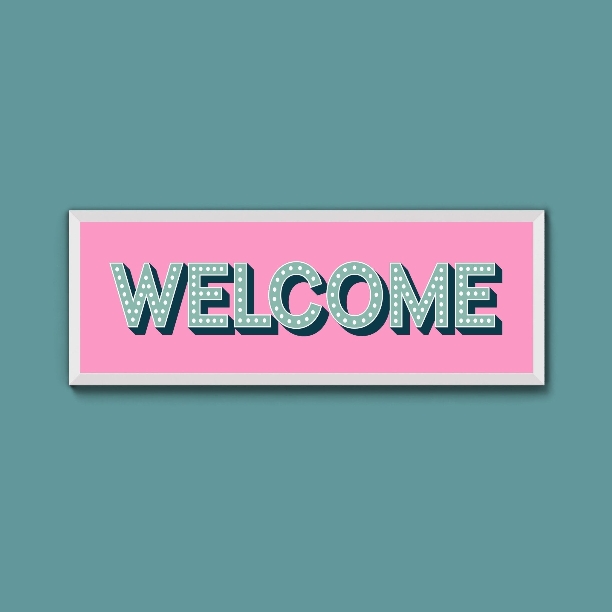 Welcome Framed Print (New Style) - Above The Door