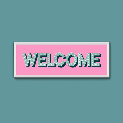 Welcome Framed Print (New Style) - Above The Door